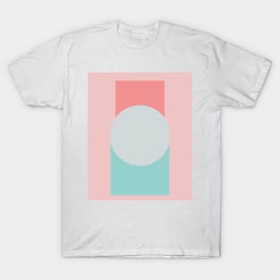 Beauty Field Shapes Abstract Art Pattern MInimalism T-Shirt